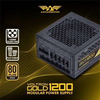 Armaggeddon Gaming PSU 1200W Modular & Certified 80+ VOLTRON GOLD 1200 Black Armaggeddon Gaming PSU 1200W Modular & Certified 80+ VOLTRON GOLD 1200 Black