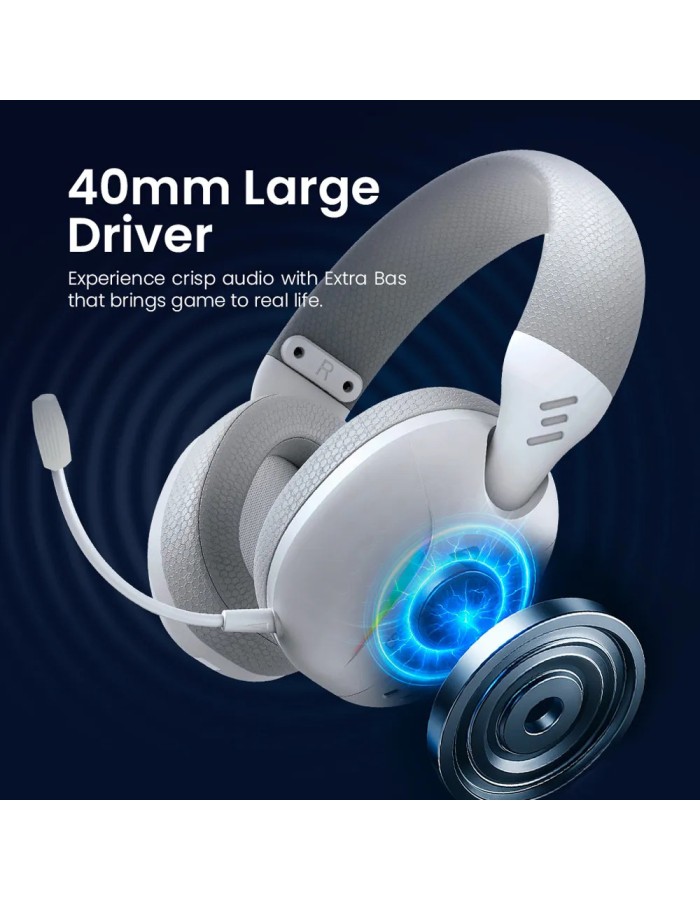 Armaggeddon COSMIC-V Gaming Headset USB+3.5mm+2.4G+BT PU Leather Ultraclear White Armaggeddon COSMIC-V Gaming Headset USB+3.5mm+2.4G+BT PU Leather Ultraclear White