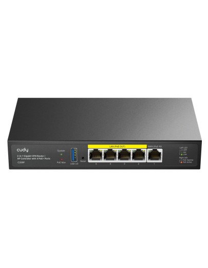 Cudy Router/AP Controller Gigabit Cloud Managed VPN with 4 Poe+ Ports C200P