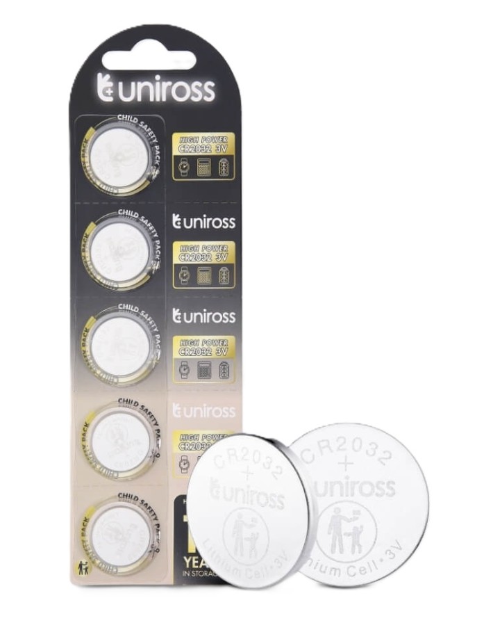 Uniross Lithium-Button Cell CR2032HP High Power (5pack) Uniross Lithium-Button Cell CR2032HP High Power (5pack)