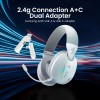 Armaggeddon COSMIC-V Gaming Headset USB+3.5mm+2.4G+BT PU Leather Ultraclear Black