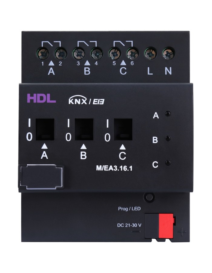 HDL KNX 3CH 16A Actuator With Energy Metering