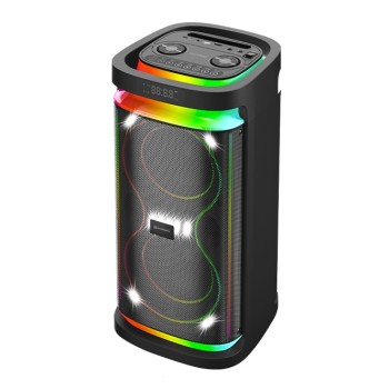 SonicGear Portable Karaoke Speaker 2 x 6.5'' BT/USB/RGB 2x Mics Audiobox BBX1300