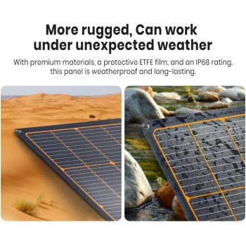 FlexSolar 120W Universal Portable & Foldable IP68 Solar Panel