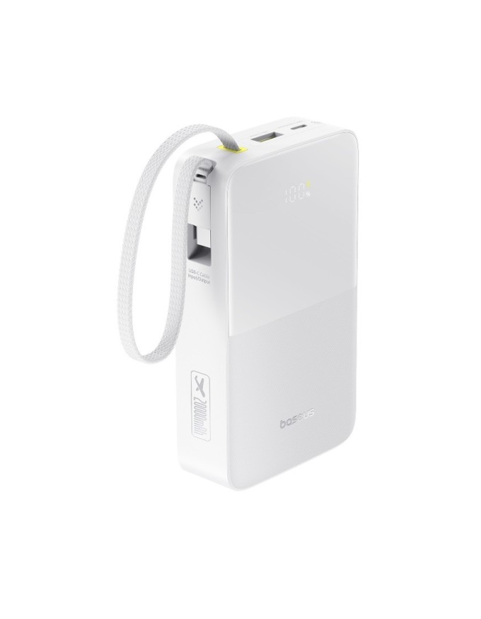 Baseus Powerbank 22.5W 20000mAh + Display EnerFill FC51 Bipow2 Pro  White