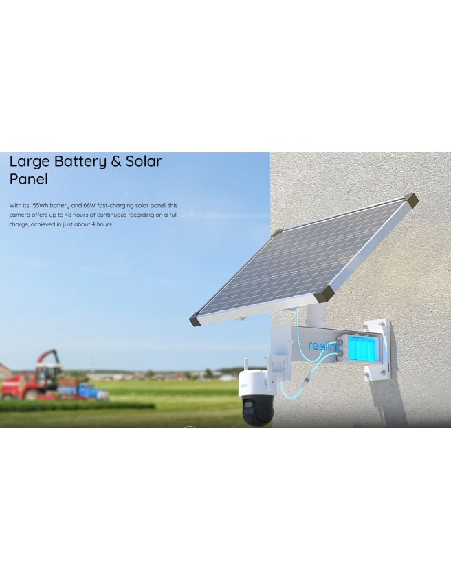 Reolink Trackmix LTE Plus 2 4K 4G With Solar Panel Plus (G790) Outdoor Battery Camera Kit (Hard Bundle)