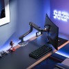 NBMounts F5 Gaming Series Single Arm RGB Monitor Desk Mount Heavy Duty up to 20kg NBMounts F5 Gaming Series Single Arm RGB Monitor Desk Mount Heavy Duty up to 20kg