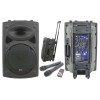 QTX QR15PA 15'' Professional Portable Karaoke & PA Speaker with 2x Wireless Microphones, Bluetooth USB & FM 178.848UK