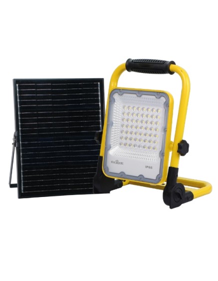 Rexer SOLAR WORK LED Portable Floodlight with Solar Panel & Battery 1000lm