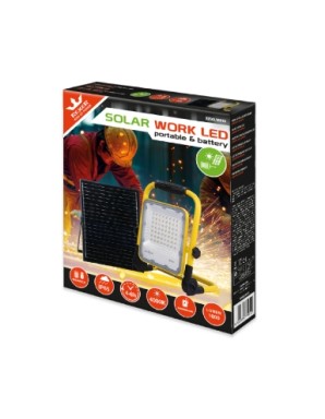 Rexer SOLAR WORK LED Portable Floodlight with Solar Panel & Battery 1000lm