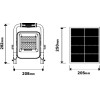 Rexer SOLAR WORK LED Portable Floodlight with Solar Panel & Battery 1000lm