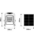 Rexer SOLAR WORK LED Portable Floodlight with Solar Panel & Battery 1000lm