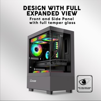 Armaggeddon Gaming Case M-ATX AQUARON Duplex Black (310mm VGA) Armaggeddon Gaming Case M-ATX AQUARON Duplex Black (310mm VGA)