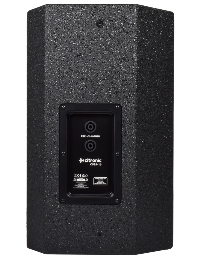 Citronic CUBA-10 Full Range 10'' Passive Wooden Speaker 270W Black 178.711UK