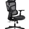 Lumivida Office Chair Ergonomic Mesh Lumbar Support Adjustable Seat/Armrest Black CH10-10