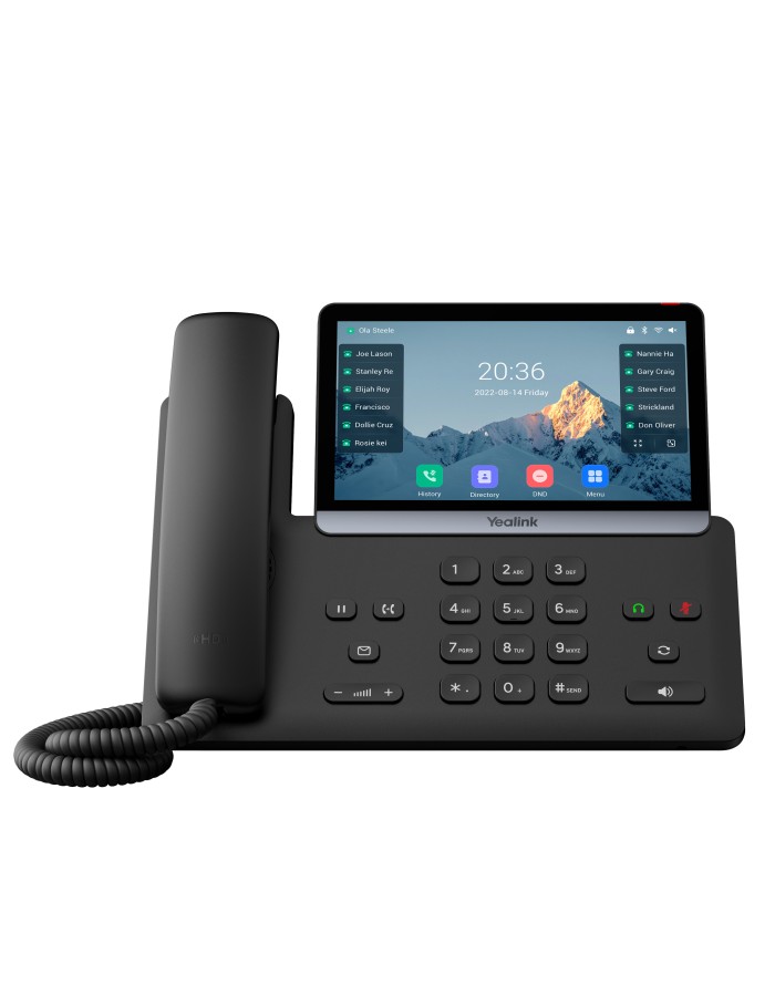 Yealink IP Phone Desktop PoE 7'' Gigabit, USB, Expansion, Color TouchScreen SIP-T77U Yealink IP Phone Desktop PoE 7'' Gigabit, USB, Expansion, Color TouchScreen SIP-T77U
