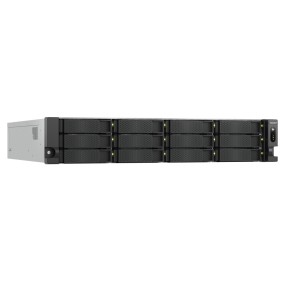 QNAP NAS 12-Bay Rackmount AMD Ryzen Six-Core , 16GB RAM, Redundant PSU, PCIe & Dual 10GbE Ports TS-h1277AXU-RP-R5 QNAP NAS 12-Bay Rackmount AMD Ryzen Six-Core , 16GB RAM, Redundant PSU, PCIe & Dual 10GbE Ports TS-h1277AXU-RP-R5