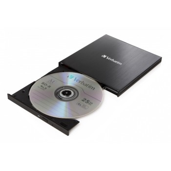 Verbatim Blu-Ray Writer External Slimline USB-C 3.1 ULTRA HD 4K Verbatim Blu-Ray Writer External Slimline USB-C 3.1 ULTRA HD 4K