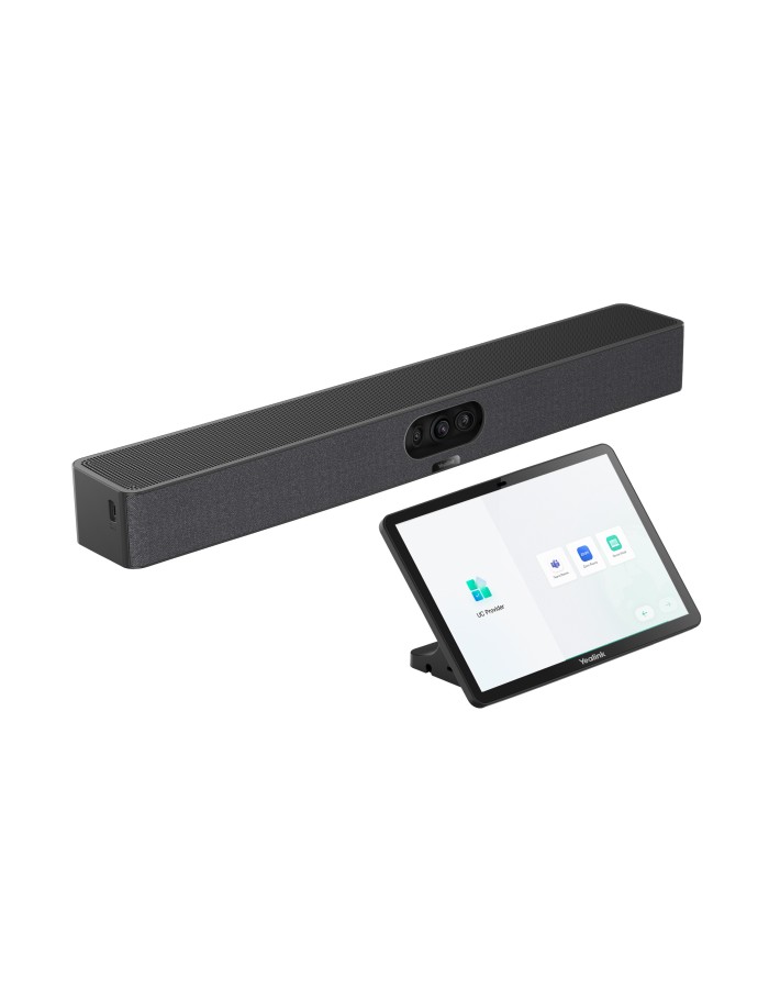 Yealink MeetingBar A25-031 All-In-One Video Bar with Touch Console Ultra-Wide Lens for Teams/Zoom & BYOD Focus Rooms