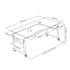 Lumivida Computer Tray Desk Mobile Height & Width Adjustable 60x80cm FWS10-1 Lumivida Computer Tray Desk Mobile Height & Width Adjustable 60x80cm FWS10-1