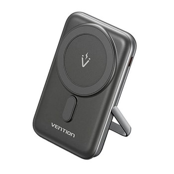 Vention Powerbank Wireless Magnetic 10000mAh 20W with Stand Black FHNB0