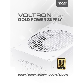 Armaggeddon Gaming PSU 600W Modular & Certified 80+ VOLTRON GOLD 600 White Armaggeddon Gaming PSU 600W Modular & Certified 80+ VOLTRON GOLD 600 White