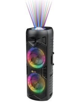 N-Gear LGP-5150 Portable Speaker with Disco Ball 1x Wireless Mic BT/USB & Powerbank Function