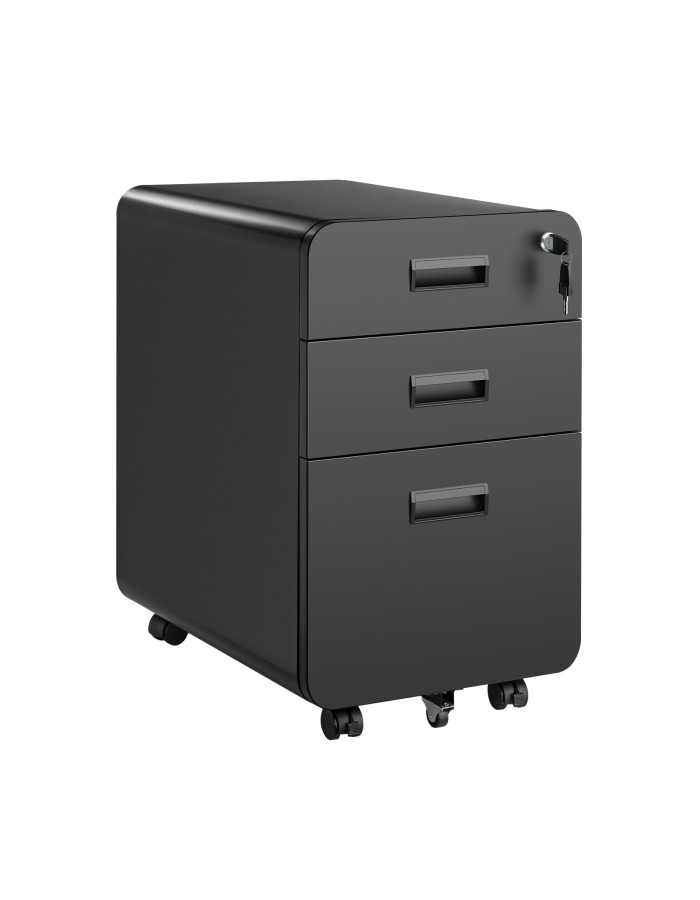 Lumivida File Cabinet Mobile with 3 Lockable Drawers CAB03-3
