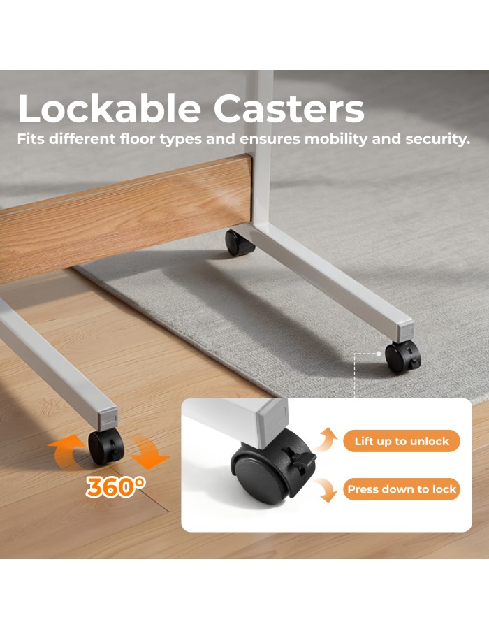Lumivida Computer Tray Desk Mobile Height Adjustable 50x60cm FWS10-3