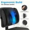 Lumivida Ergonomic Lumbar Support Cushion with Memory Foam & Mesh Cover RLC01-1 Lumivida Ergonomic Lumbar Support Cushion with Memory Foam & Mesh Cover RLC01-1