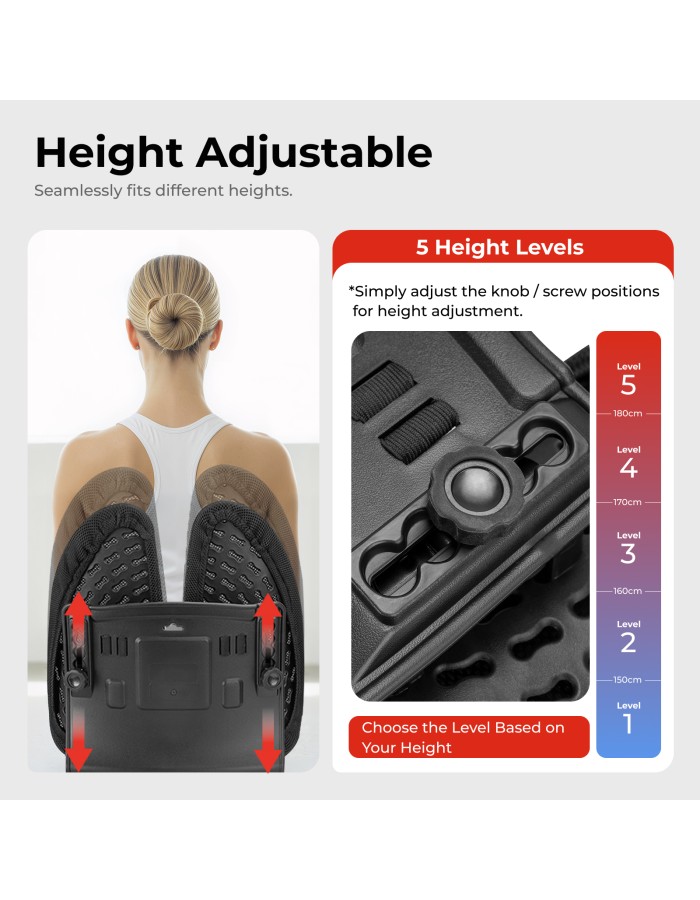 Lumivida Ergonomic Lumbar Support Cushion Ergonomic with Breathable Mesh Cover RLC03-1 Lumivida Ergonomic Lumbar Support Cushion Ergonomic with Breathable Mesh Cover RLC03-1