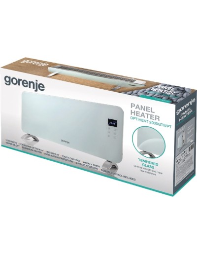 Gorenje Heater Glass Panel 2000W RC & Display OptiHeat 2000 GTWPT White Gorenje Heater Glass Panel 2000W RC & Display OptiHeat 2000 GTWPT White