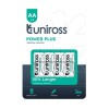 Uniross Alkaline AA Power Plus Batteries 4 Pcs (New) Uniross Alkaline AA Power Plus Batteries 4 Pcs (New)