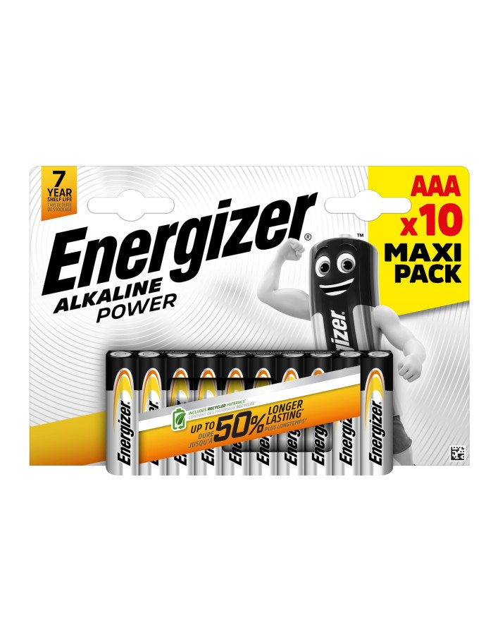 Energizer Alkaline AAA (10pcs) Alkaline Power