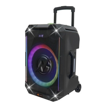 N-Gear FLASH1040 10'' Portable Karaoke Speaker with 1x Wireless Mic LED Lights USB & BT