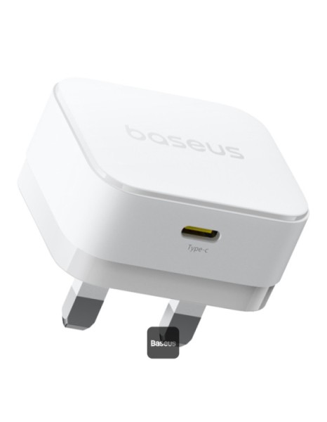 Baseus Charger Wall 20W USB-C PALM Series UK White Baseus Charger Wall 20W USB-C PALM Series UK White