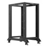 Lanberg Open Rack 19" 22U Adj.Depth 600-1000mm Black