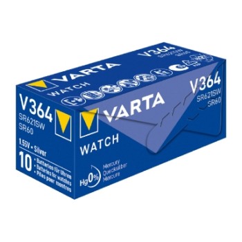 Varta Silver Oxide Coin Cell Battery 364 SR60 SR621SW (Low Drain) Varta Silver Oxide Coin Cell Battery 364 SR60 SR621SW (Low Drain)