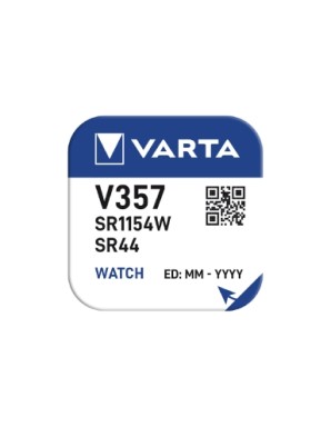 Varta Silver Oxide Coin Cell Battery 357 SR44 SR44W (High Drain) Varta Silver Oxide Coin Cell Battery 357 SR44 SR44W (High Drain)