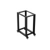Lanberg Open Rack 19" 22U Adj.Depth 600-1000mm Black