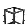 Lanberg Open Rack 19" 15U Adj.Depth 600-1000mm Black