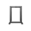 Lanberg Open Rack 19" 22U Adj.Depth 600-1000mm Black