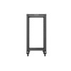 Lanberg Open Rack 19" 22U Adj.Depth 600-1000mm Black