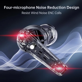 Machenike TWS Earphones TH60 , Ultra-Low Latency, Active Noise Cancelling Mic, 36-Hour Battery Life, IPX5 , VR, Switch, Pc, Phone Machenike TWS Earphones TH60 , Ultra-Low Latency, Active Noise Cancelling Mic, 36-Hour Battery Life, IPX5 , VR, Switch, Pc, Phone