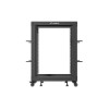 Lanberg Open Rack 19" 15U Adj.Depth 600-1000mm Black