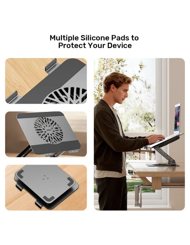 Unitek OT1098A Laptop Stand with 360 Rotation & Detachable Cooling Fan Unitek OT1098A Laptop Stand with 360 Rotation & Detachable Cooling Fan