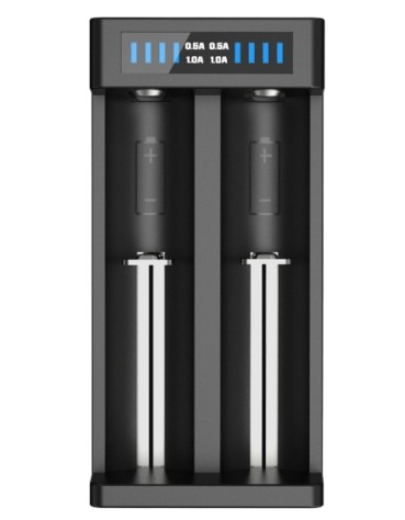 XTAR MC2 PLUS 1A Charger 2-Slots for Lithium Batteries 10440 to 26650 XTAR MC2 PLUS 1A Charger 2-Slots for Lithium Batteries 10440 to 26650