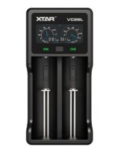 XTAR VC2S 2A Charger w/Display 2-Slots Lithium/NIMH 10440 to 26650