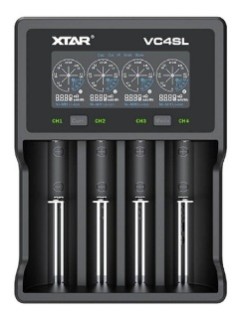 XTAR VC4SL 3A Charger w/Display 4-Slots Lithium/NIMH 10440 to 32650 XTAR VC4SL 3A Charger w/Display 4-Slots Lithium/NIMH 10440 to 32650