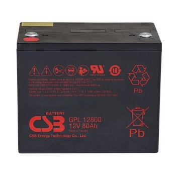 CSB Lead Acid Battery 12V 80AH GPL12800 (Hand Lift) CSB Lead Acid Battery 12V 80AH GPL12800 (Hand Lift)